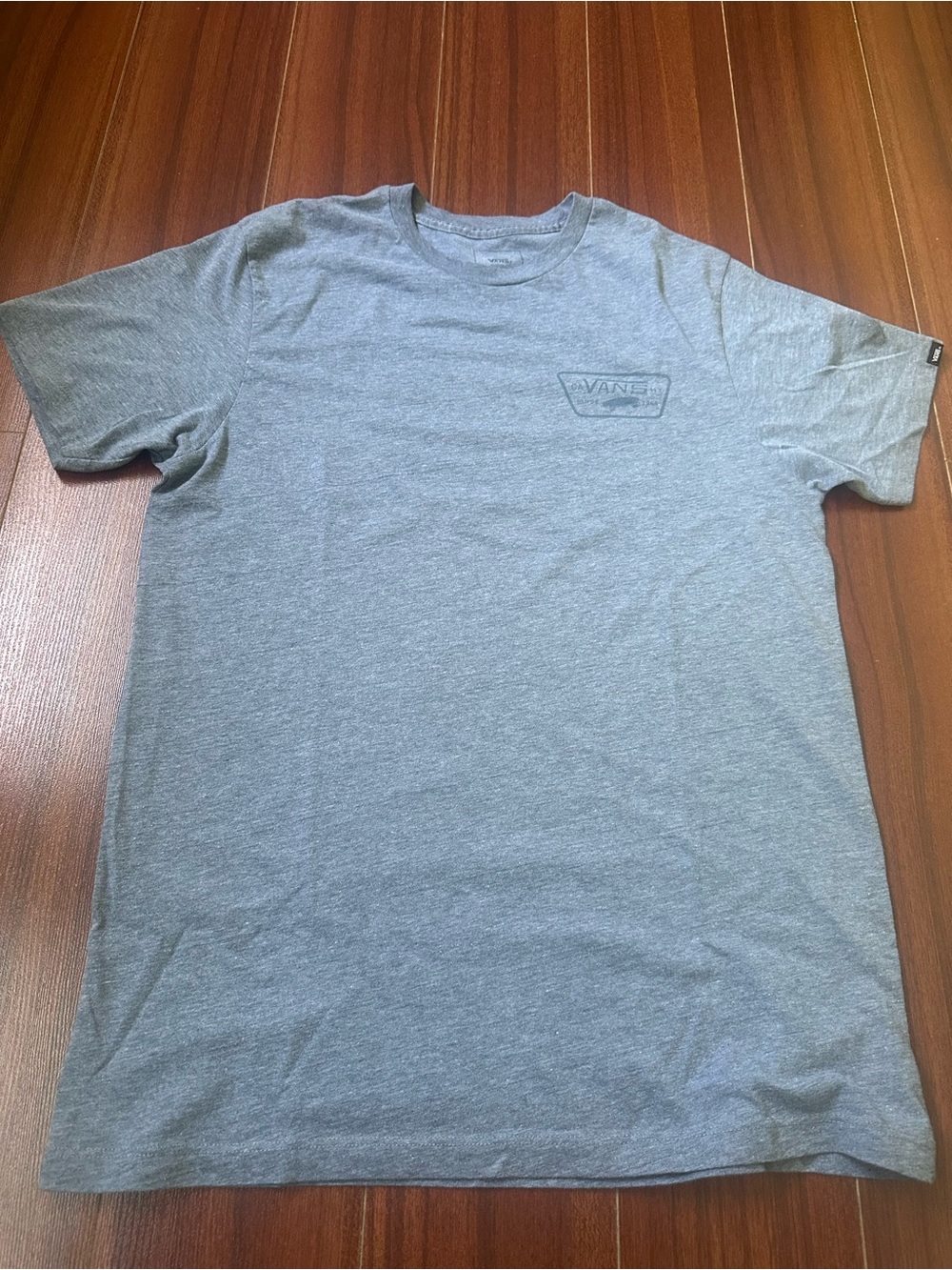 Vans Light Gray Heather Logo Short Sleeve Tee